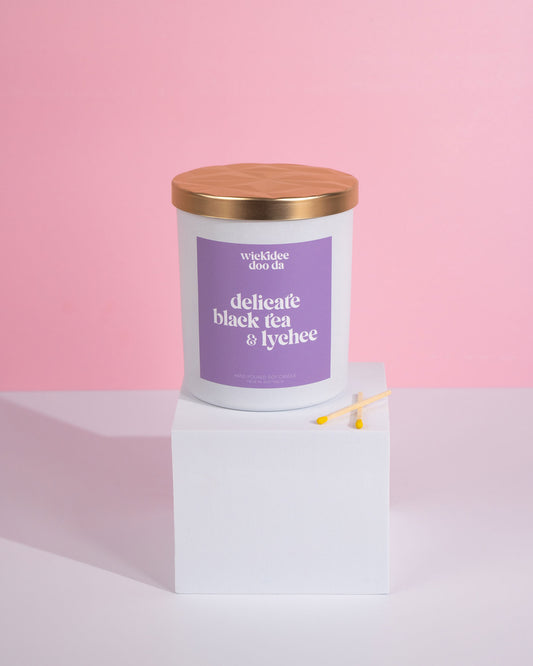 Delicate Black Tea & Lychee Soy Candle | Large